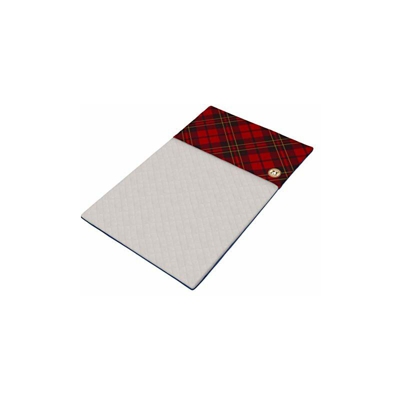 Fodera GuineaDad - Dimensioni C&C 2x3, rosso scozzese | Fodere per gabbia in pile per porcellini d'India | Lettiera per porcellini d'India | Tasca
