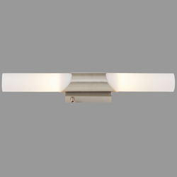 Applique da bagno Splash, 2 luci, nichel satinato en oferta