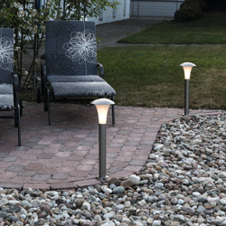 Lampioncino LED Memmingen di acciaio inox, set 3x características