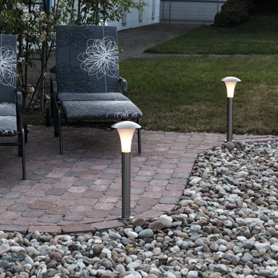 Lampioncino LED Memmingen di acciaio inox, set 3x