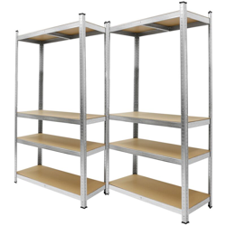 2 x Scaffale scaffalatura in metallo officina senza bulloni 160x80x40 cm ripiani características