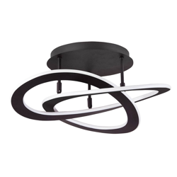 Plafoniera LED Charlie, Ø 52 cm, nero precio