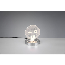Smiley Lampada Da Tavolo Led Faccina Con Variazione Colore Rgb H. 15,5 R52641106 en oferta