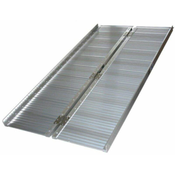 SR607-5 Rampa pieghevole e leggera per sedia a rotelle, rampa pieghevole per scale 153cm 272KG - Grigio - Varan Motors precio