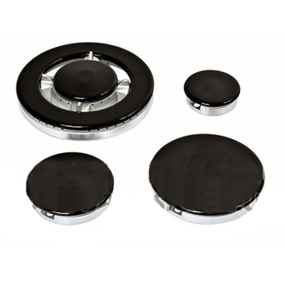 Ariston-indesit - KIT 8Pz BRUCIATORI E PIATTELLI PIANO COTTURA ARISTON FRANKE CON TRIPLA CORONA originale