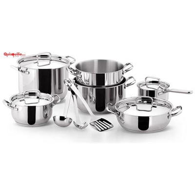 Sfiziosa 13 Pz Set Di Pentole In Acciaio Inox Adatte Ad Induzione, Qualità Extra