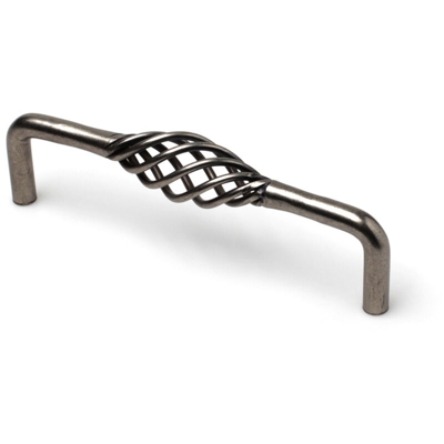 Maniglia stile rustico, Acciaio, Peltro, 96mm interasse. Marchio REI