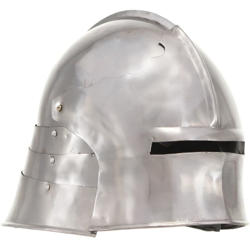 vidaXL Elmo da Cavaliere Medievale Antico LARP in Acciaio Argento en oferta