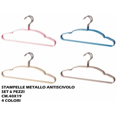 Stampelle Metallo Set 6 Pz. Cm.40X19 4 Col.