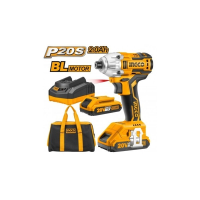 Avvitatore a percussione CIRLI2002 con 2 batterie + borsa - Ingco