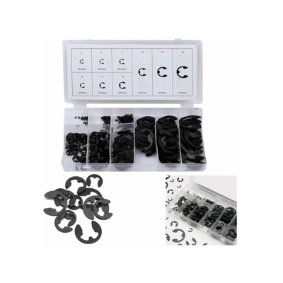 Tp - Serie Set Kit Assortimento 300 Anelli Seeger Rondelle Elastico E-Clips