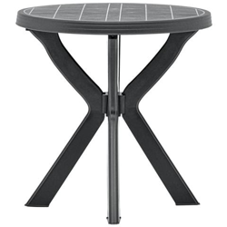 Tavolo Da Bistrot Antracite Ø70 Cm In Plastica precio