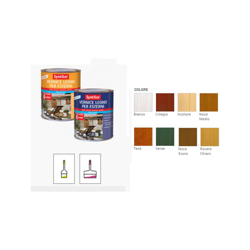 Syntilor - Vernice All'Acqua Legno Per Esterni 0,25 Lt Noce Scuro Lucido características