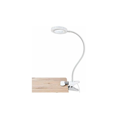 5 W 5 V USB lampada da lettura con clip regolabile regolabile lampada a pinza portatile con 3 modalitÃ 10 livelli di luminositÃ flessibile per la