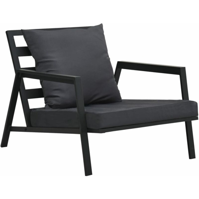 Divano da Giardino con Cuscini Grigio Scuro in Alluminio vari modelli modelli : 1 Posto