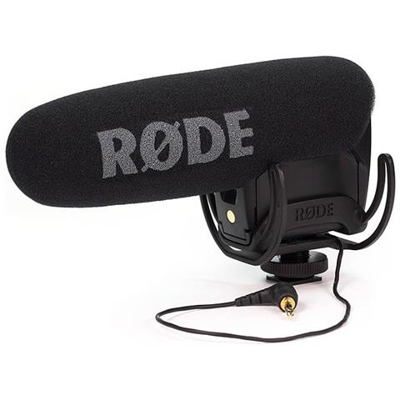 VideoMic Pro Rycote Microfono Mono Direzionale a Condensazione, Mezzo Fucile, Ultra Compatto Professionale con Supporto Rycote, attacco shoe mount, Jack 3,5 mm, Nero