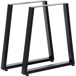 2x gambe per tavolo da pranzo industriale vintage panca trapezoidale in metallo vintage 71 cm parti di mobili en oferta