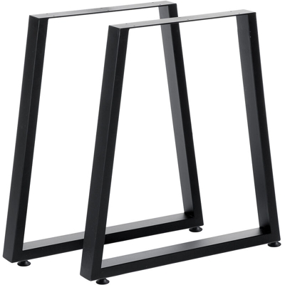 2x gambe per tavolo da pranzo industriale vintage panca trapezoidale in metallo vintage 71 cm parti di mobili