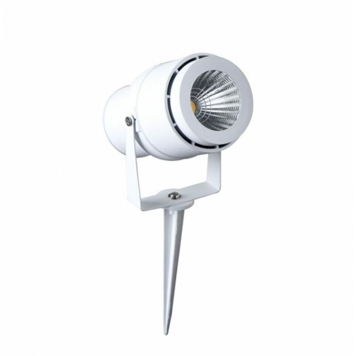Faretto LED V-TAC da Giardino 12W con Picchetto Colore Bianco 3000K IP65