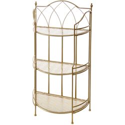 Kasanova - Scaffale 3 Ripiani Oro, 58x116x28 Cm Oro precio