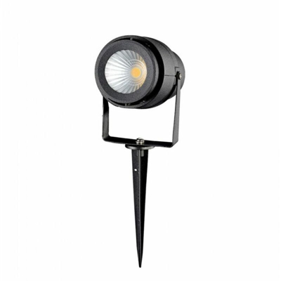 Faretto LED V-TAC da Giardino 12W con Picchetto Colore Nero 3000K IP65