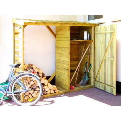SKB - legnaia con rifugio per attrezzi 2060x650/500x1900