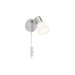 Brilliant, Faretto da parete, con cavo e interruttore, 4 Watt, classe di efficienza energetica A++, 450 lumen en oferta