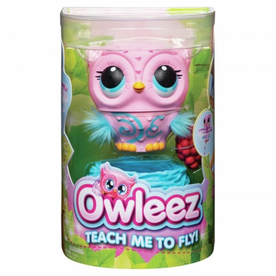 Owleez , gufetto rosa interattivo, vola per davvero, dai 6 anni