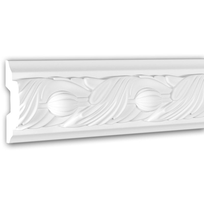 Cornice Parete 151348 Profhome modanatura tipo stucco cornice parete stile rococò barocco bianco 2 m
