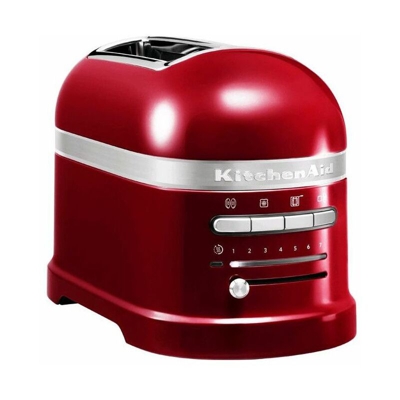 KitchenAid 5KMT2204ECA - Tostapane a 2 Scomparti, 1250 W, Timer, 7 Livelli di Potenza, 1 Pinza Inclu