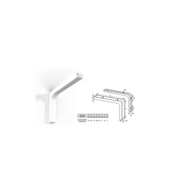 COPPIA SUPPORTI PER MENSOLA REGGIMENSOLA BIANCA STAFFA PER ARREDAMENTO 18 cm en oferta