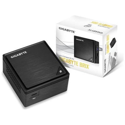 Mini PC Barebone Brix GB-BPCE-3455 Intel Celeron J3455 Quad Core 1.1 GHz 4xUSB 3.0 Sistema Operativo Non Incluso