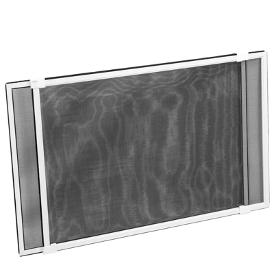 PrimeMatik - Zanzariera scorrevole per finestra 50 cm x max 142 cm in alluminio bianco