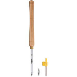 Utensile per tornio per tornio con codolo quadrato Utensili per inserti in metallo duro con manico in legno Utensile per lavorazione del legno (B: precio