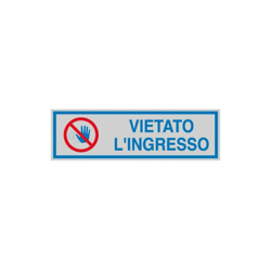 Etichetta Adesiva Segnaletica Targhetta Stickers Vari Modelli 13165V Vietato L'Ingresso (28438) en oferta