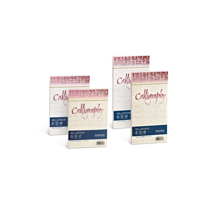 Favini Millerighe Calligraphy carta inkjet A4 (210x297 mm) 50 fogli Bianco