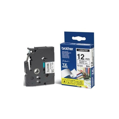 Brother TZe231 nastro per etichettatrice Nero su bianco TZe
