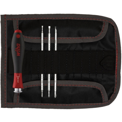 Borsa per Cacciaviti a 4 pezzi con Lame Intercambiabili SYSTEM 4 - Wiha