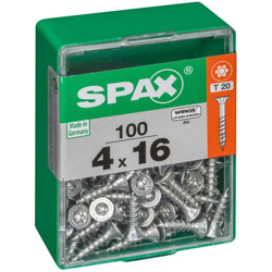Lot 100 Acciaio Vite A Testa Piatta Autofraisée, Diam.4 Mm X Mm L.16 - Spax en oferta