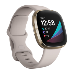 Sense AMOLED Oro, Avorio GPS (satellitare) - Fitbit en oferta