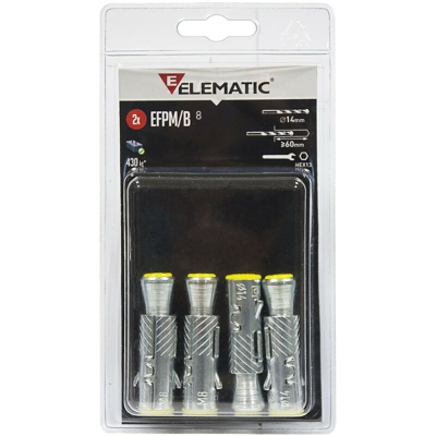 ELEMATIC BLISTER TASSELLI EFPM/B 6 (PZ.2) Pz 8,000 - Itw Construction Products Italy