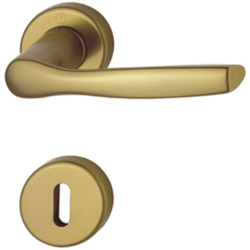 Maniglia in alluminio per porte mod milano foro chiave rosetta bocchetta - Hoppe precio