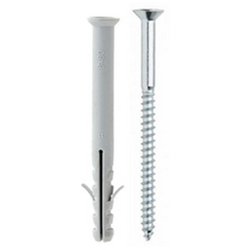 Tecfi conf 100 tasselli in nylon prolungato 8x80 con due alette vite TPS a legno impronta a croce tipo Z en oferta