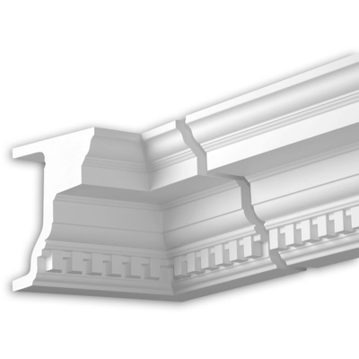 Angolo interno Profhome 432321 cornice per esterno elemento angolore elemento di facciata design classico senza tempo bianco