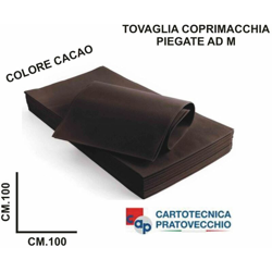 Tovaglia Coprimacchia Tnt 100X100 Set 25 Pz. Cacao en oferta