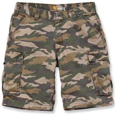 Robusto Cargo Camo Brevi Pantaloni Kaki Camuffamento W34