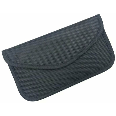 Confezione da 2 sacchetti di blocco del segnale RFID | 5 tasche per carte di credito RFID | Tasca di blocco per borsa portachiavi per auto Faraday