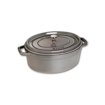 Cocotte in Ghisa con Coperchio Diametro 37 cm Capacità 8 lt Colore Grigio - Linea La Cocotte