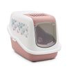 Toilette per gatti Savic Nestor Impression "Flamingo" - rosa / bianco con stampa "Flamingo"
