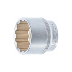 BGS 10650-1, Inserto per Chiave a Bussola dodecagonale, 12,5 mm (1/2'), SW 41 mm, Cromato, Opaco, Schl?sselweite precio